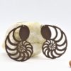 Boucles d'oreilles papier découpé mollusques céphalopodes
