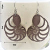 Boucles d'oreilles papier découpé mollusques céphalopodes – Image 2