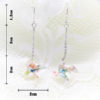 Boucles d'oreilles chaîne moulins à vent en origami – Image 2