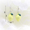 Boucles d'oreilles citrons jaune en quilling – Image 2