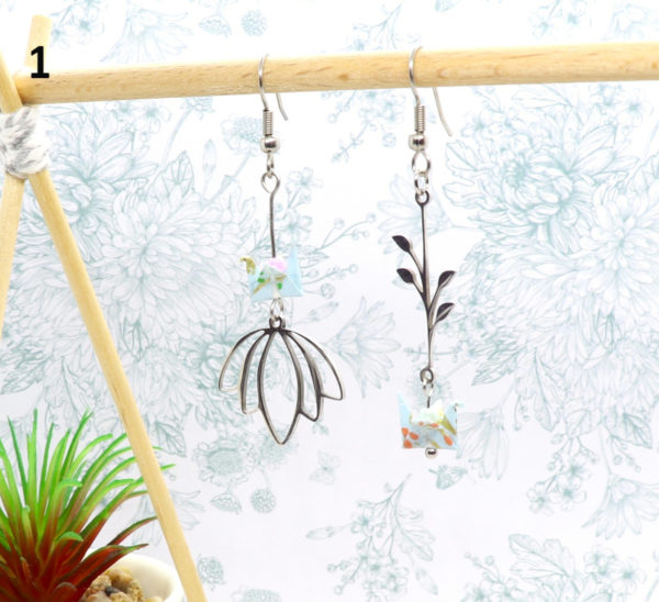 Boucles d'oreilles grues – Image 2